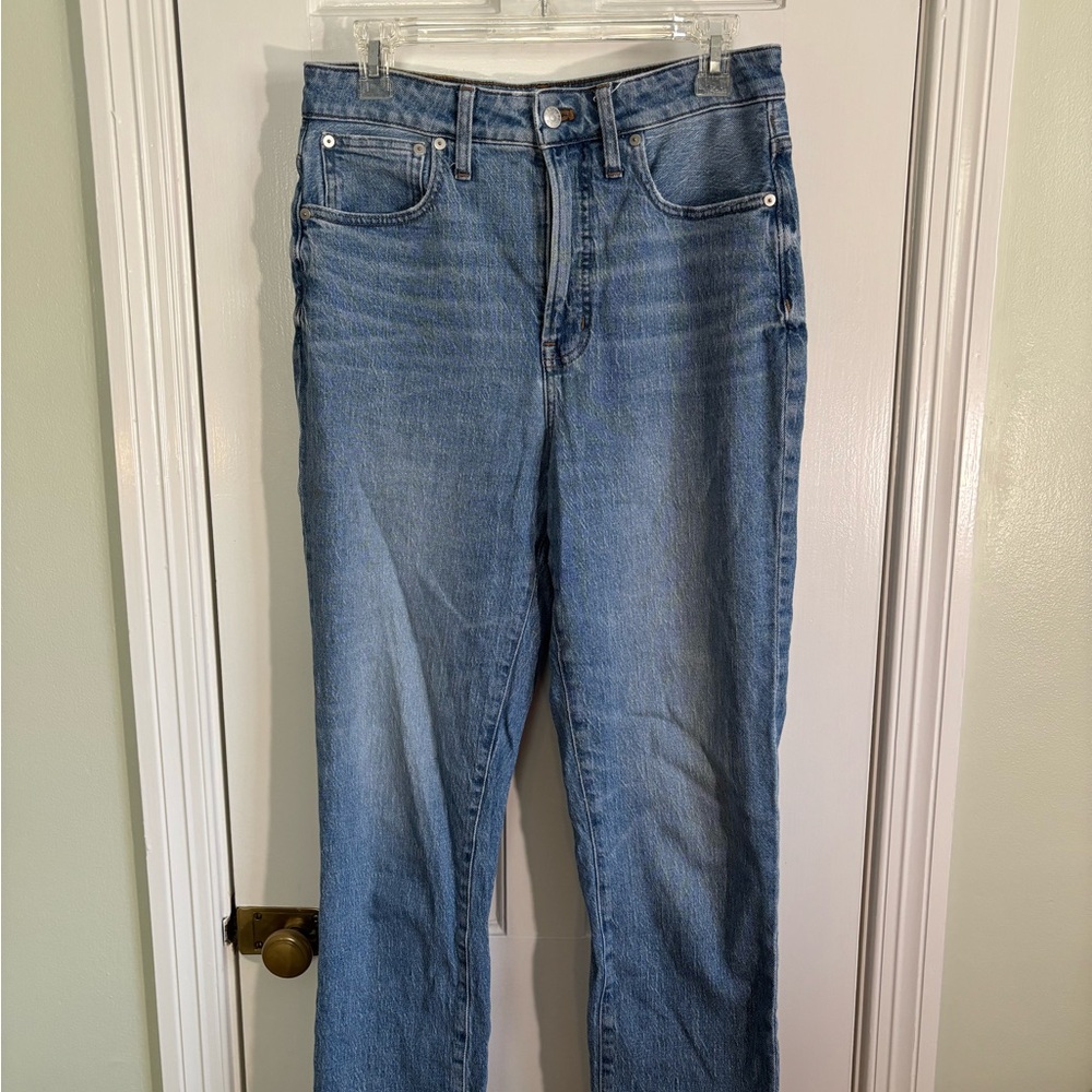 Curvy-fit Straight Denim Mom Jeans